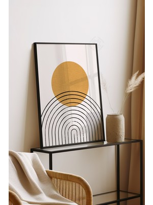 Bohemian Serisi Siyah Çerçeveli Poster, Tablo No:22