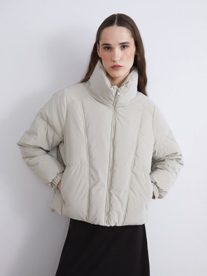 Lc Waikiki Yeni Sezon Dik Yaka Oversize Kadın Şişme Mont