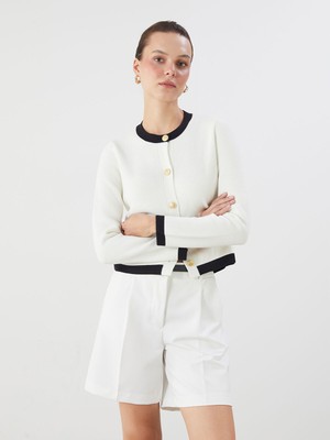 Lc Waikiki Yeni Sezon Bisiklet Yaka Kadın Triko Hırka