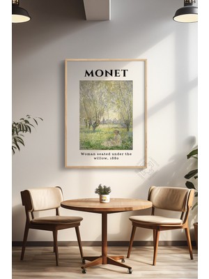 Claude Monet Serisi Ahşap Çerçeveli Poster, Tablo Duvar Dekoru No:1