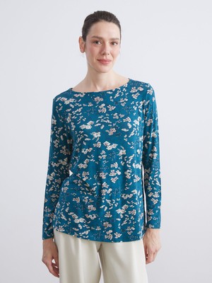 Lc Waikiki Yeni Sezon Bisiklet Yaka Çiçekli Bluz