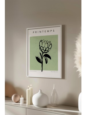 Bohemian Serisi Beyaz Çerçeveli Poster, Tablo No:62