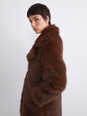 Lc Waikiki Yeni Sezon Ceket Yaka Kadın Kürk Kaban