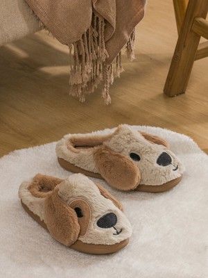 Lc Waikiki Yeni Sezon Köpek Figürlü Pelüş Kadın Ev Terliği