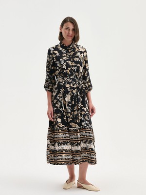 Lc Waikiki Yeni Sezon Desenli Gömlek Elbise