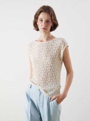 Lc Waikiki Yeni Sezon Bisiklet Yaka Dantelli Kroşe Bluz