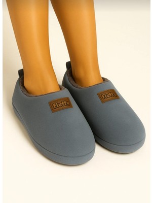 Fluffy Çocuk Kaymaz Taban Pofuduk Peluş Ev Botu