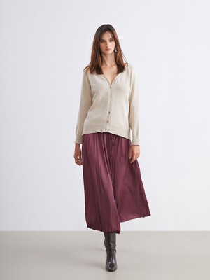 Lc Waikiki Yeni Sezon Beli Lastikli Saten Pileli Etek