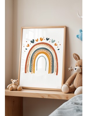 Çocuk Odası, Bebek Odası Ahşap Çerçeveli Poster, Tablo NO:118