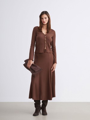 Lc Waikiki Yeni Sezon Beli Lastikli Dokulu Pileli Etek