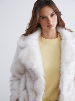 Lc Waikiki Yeni Sezon Ceket Yaka Kadın Kürk Mont