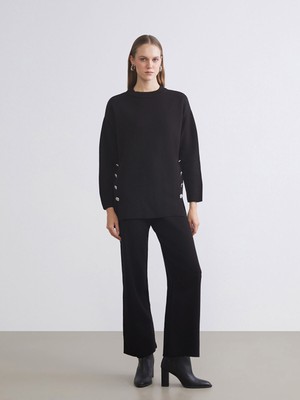 Lc Waikiki Yeni Sezon Beli Lastikli Kadın Triko Pantolon