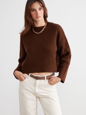 Lc Waikiki Yeni Sezon Bisiklet Yaka Oversize Kadın Triko Kazak