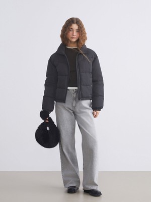 Lc Waikiki Yeni Sezon Dik Yaka Oversize Kadın Şişme Mont