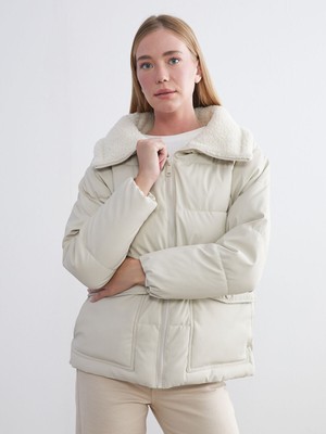 Lc Waikiki Yeni Sezon Dik Yaka Oversize Kadın Şişme Mont