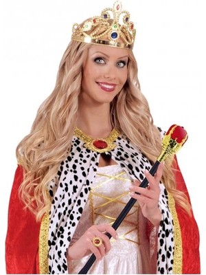 AyrStore Altın Prenses Tacı ve Kırmızı Asası