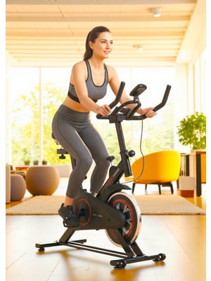 Voit V-Fit By Voit HB101 Spin Bike Taşınabilir, Direnci Ayarlanabilir, Elden Nabız Ölçer, Sessiz Çalışır