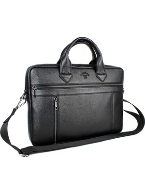 Unisex Siyah 14 Inç Evrak ve Laptop Çantası