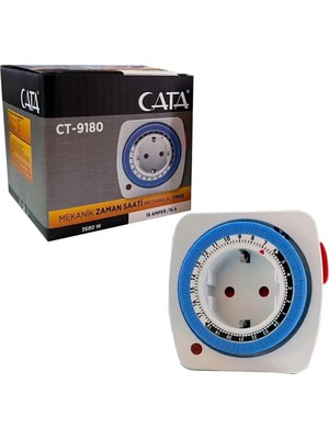 Cata Ct-9180 Zaman Ayarlı Priz Mekanik Ayarlanabilir Timer Saati 3680W