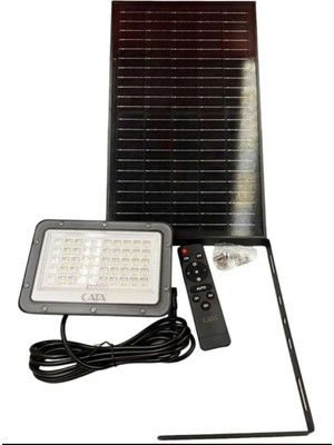 Cata CT-4649 Solar Led 200W Platinium 6400K Beyaz Işık Kumandalı Projektör Güneş Enerjili