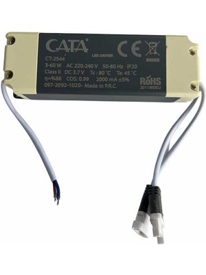Cata Ct-2544 3-60W Acil Aydınlatma Kiti Led Driver Adaptör Trafo Led Panel uygun
