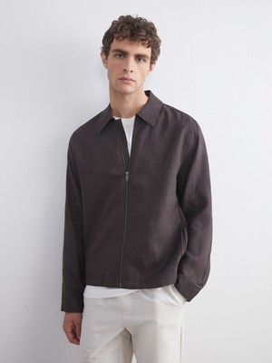 Lc Waikiki Yeni Sezon Standart Kalıp Gömlek Yaka Erkek Mont