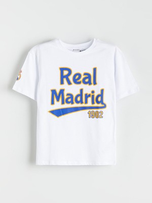 Lc Waikiki Yeni Sezon Bisiklet Yaka Real Madrid Baskılı Erkek Çocuk Tişört