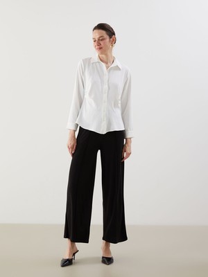 Lc Waikiki Yeni Sezon Beli Lastikli Geniş Paça Kadın Pantolon