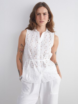 Lc Waikiki Yeni Sezon Ajurlu Brode Kadın Gömlek