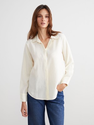 Lc Waikiki Yeni Sezon Modal Karışımlı Kadın Gömlek