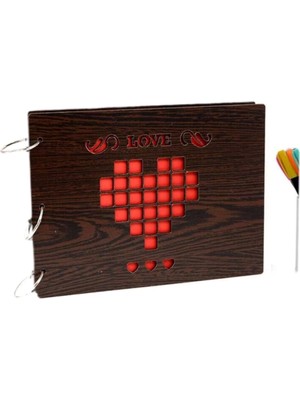 Özcan Tasarım Ahşap Kendin Yap Fotoğraf Albümü - Ahşap Albüm - Love Albüm