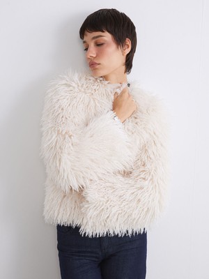 Lc Waikiki Yeni Sezon Bisiklet Yaka Kadın Kürk Mont