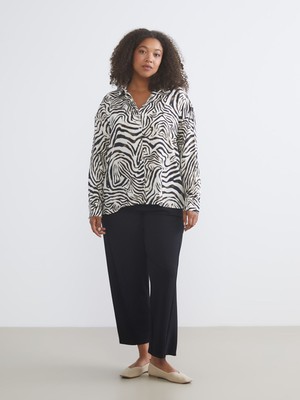 Lc Waikiki Yeni Sezon Beli Lastikli Geniş Paça Kadın Pantolon