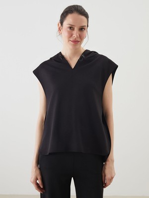 Lc Waikiki Yeni Sezon Kapüşonlu Oversize Kadın Tişört