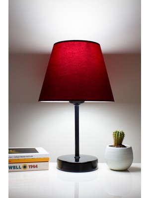 Vivido Abajur Bordo Modern Yatak Odası Abajur