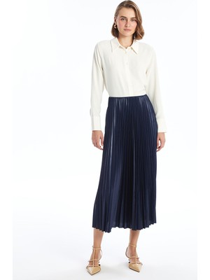 Lc Waikiki Yeni Sezon Dar Fit Kadın Pileli Etek