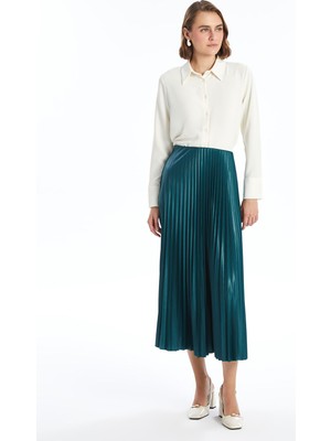 Lc Waikiki Yeni Sezon Dar Fit Kadın Pileli Etek