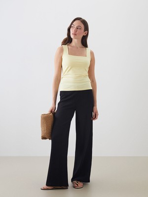 Lc Waikiki Yeni Sezon Beli Lastikli Dokulu Kadın Pantolon