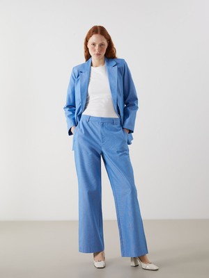 Lc Waikiki Yeni Sezon Standart Fit Keten Görünümlü Kadın Pantolon