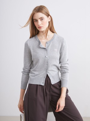 Lc Waikiki Yeni Sezon Bisiklet Yaka Nakışlı Kadın Triko Hırka