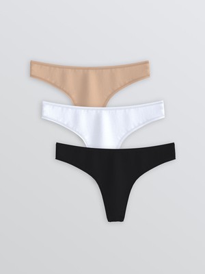 Lc Waikiki Yeni Sezon Düz Tanga Külot 3'lü