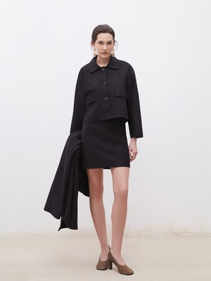 Lc Waikiki Yeni Sezon Dar Fit Süet Mini Etek