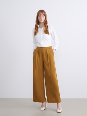 Lc Waikiki Yeni Sezon Loose Fit Geniş Paça Kadın Pileli Pantolon