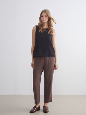 Lc Waikiki Yeni Sezon Beli Lastikli Modal Karışımlı Kadın Pantolon