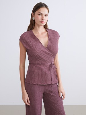 Lc Waikiki Yeni Sezon V Yaka Dokulu Kadın Yelek