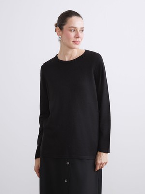 Lc Waikiki Yeni Sezon Bisiklet Yaka Kendinden Desenli Kadın Triko Kazak