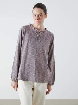 Lc Waikiki Yeni Sezon Fırfırlı Bağlamalı Yaka Bluz