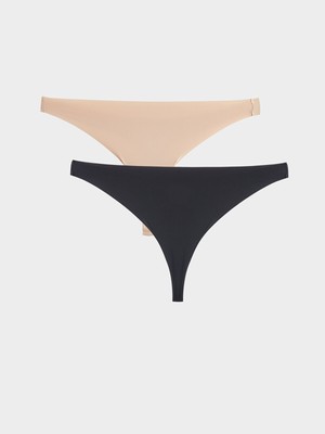 Lc Waikiki Yeni Sezon Düz Lazer Kesim Tanga Külot 2'li
