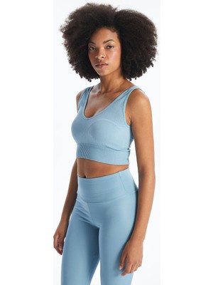 Lc Waikiki Yeni Sezon V Yaka Düz Seamless Kadın Spor Büstiyer