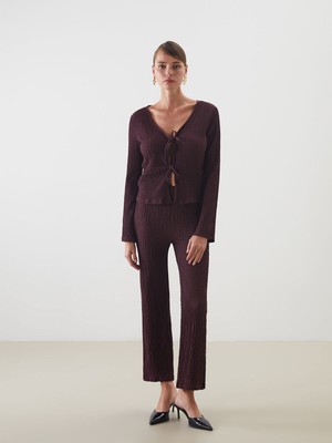 Lc Waikiki Yeni Sezon Beli Lastikli Dokulu Kadın Pantolon